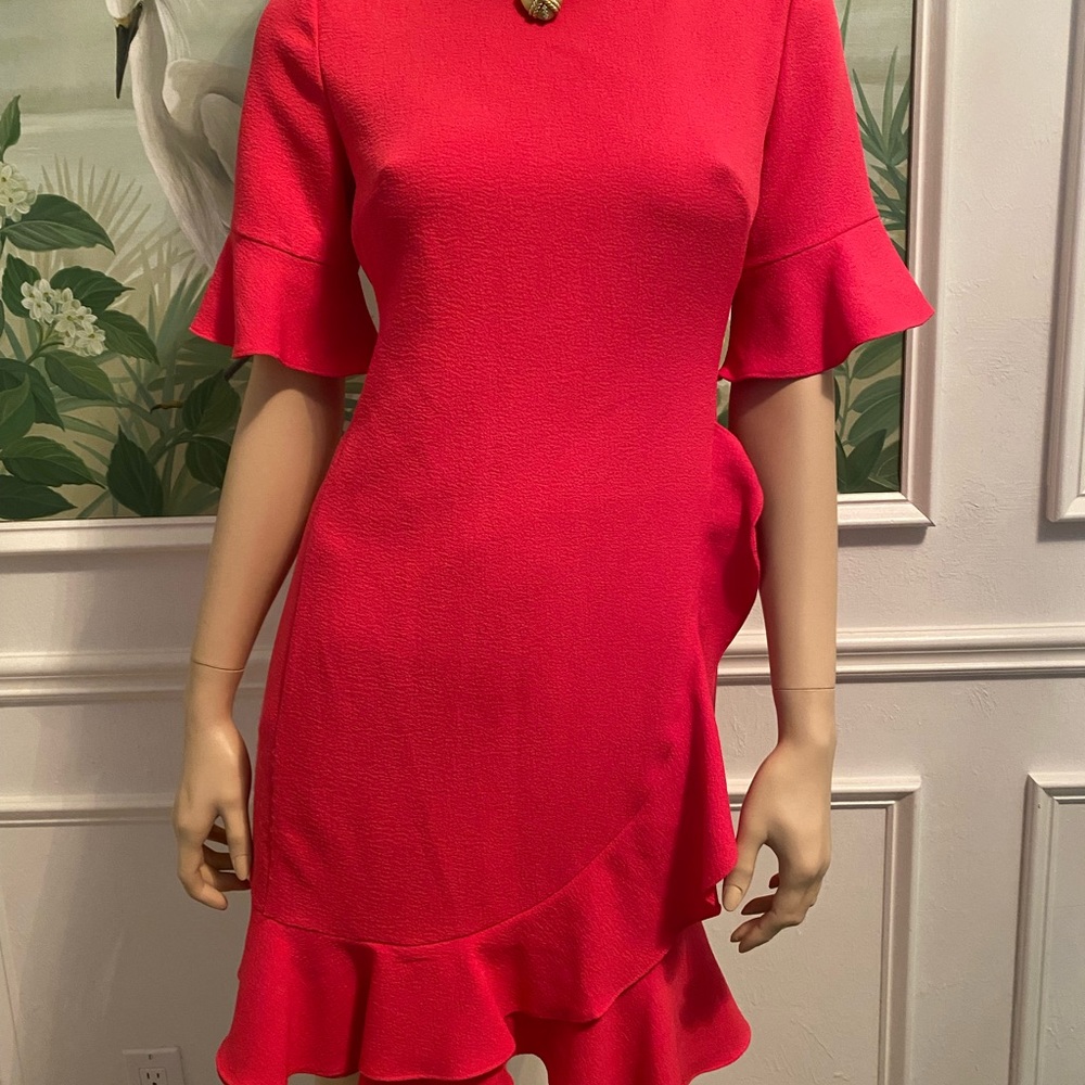 KARL LAGERFELD. Crêpe ruffled dress great condition - Picture 3 of 6